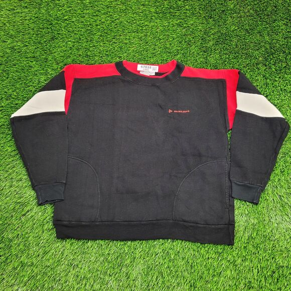 DUNLOP Sweatshirt S/M 21x22 Black Red - Picture 1 of 13